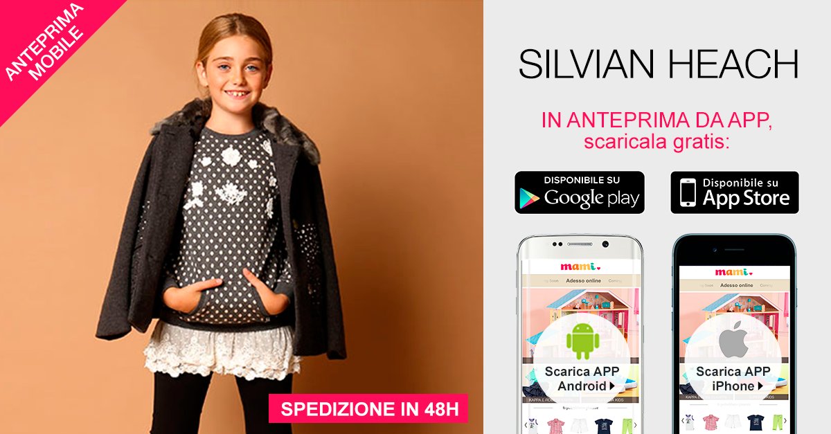 #SilvianHeach kids in anteprima alle 17 solo da APP: scarica subito l'APP di #Mami goo.gl/rs5JA9