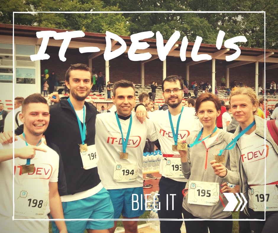 IT_Dev's tweet photo. Mamy to! Ukończyliśmy niedzielny #biegit w doskonałych humorach:) W klasyfikacji drużynowej zajęliśmy 42 miejsce. Brawo My! https://t.co/fZsMM1cVDI