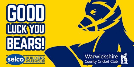 Wishing <a href="/WarwickshireCCC/">Bears</a> all the best in their big County Championship Division One clash with Lancashire which starts today #YouBears
