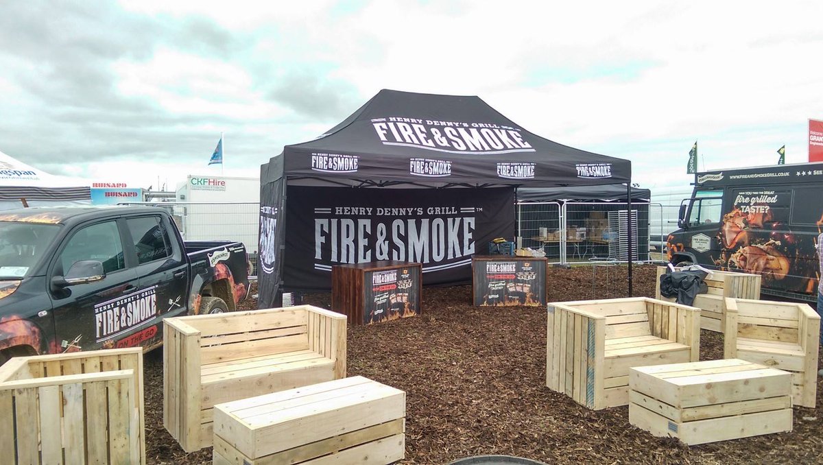 We're all set at <a href="/NPAIE/">National Ploughing</a>!Be sure to stop by &amp; "meat" us!We're sampling the full #HellishlyGood Fire&amp;Smoke range from Stand 630 Row 25 Block 3