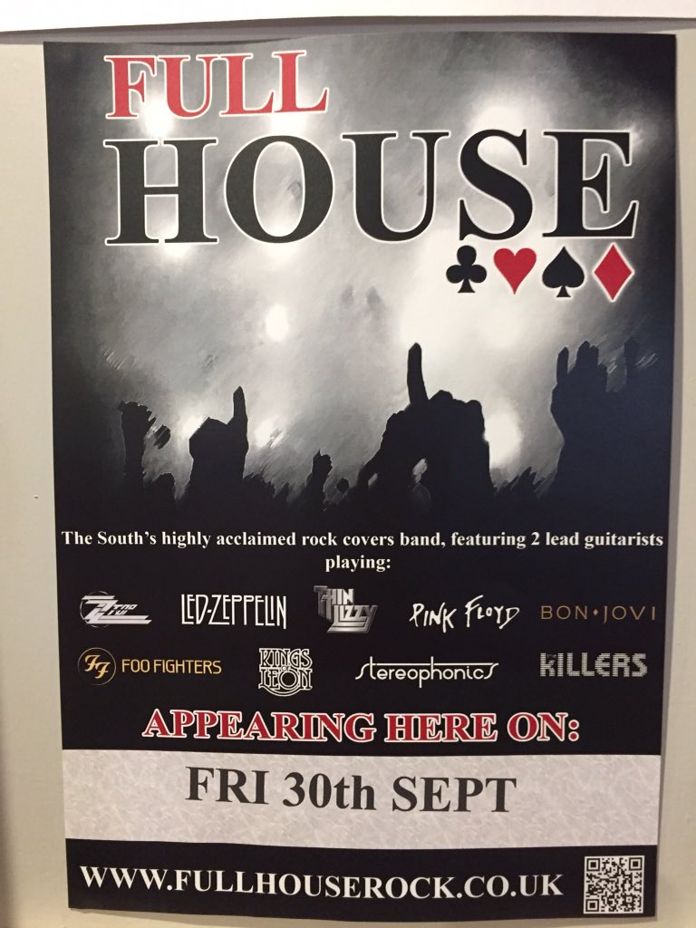 Next Friday full house are back with us, local Lewes lads knocking out the tunes #local #lewes #rock #music