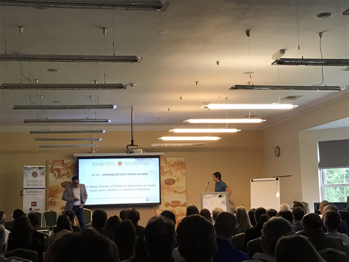 Opening keynote <a href="/ToyGameBulletin/">Inventors Workshop</a> from <a href="/HasbroNews/">Hasbro News</a> <a href="/richmazel/">Rich Mazel</a> #inventorsworkshop  - make your own luck!