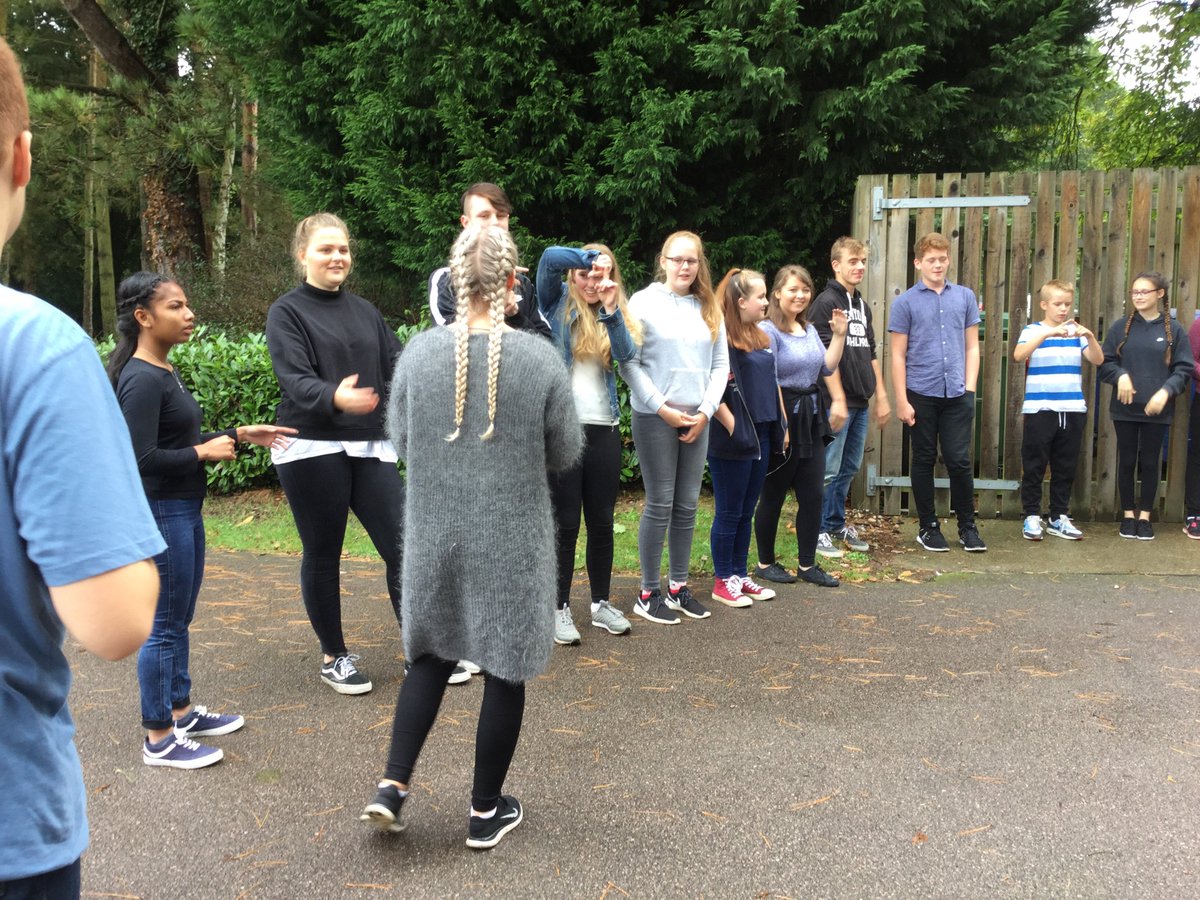 BrightFuturesHH's tweet photo. Teamwork + creative communication challenge: students line up by birthday...without talking! @BrightFuturesHH team-building warmup https://t.co/J9hEjxWiCm