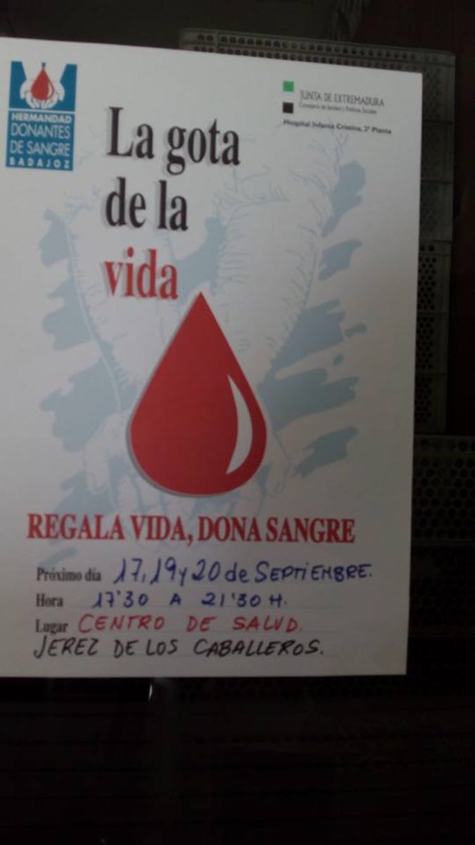 Hoy puedes ayudar a salvar vidas o enfermedades. No te quedes en casa y Dona. VAMOS TEMPLARIOS, VAMOS JEREZ!!!