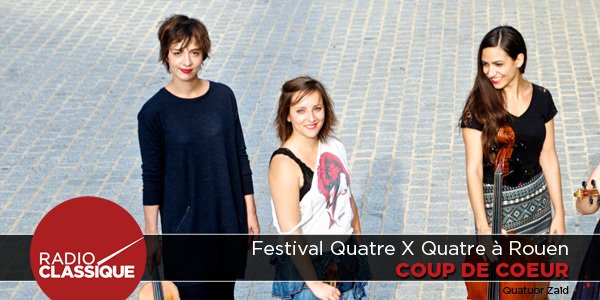 #CoupCoeurRC On vibre aux sons ds cordes du festival « 4 X 4 » du 22 au 25/09 à Rouen !  >> radioclassique.fr/actu-classique…