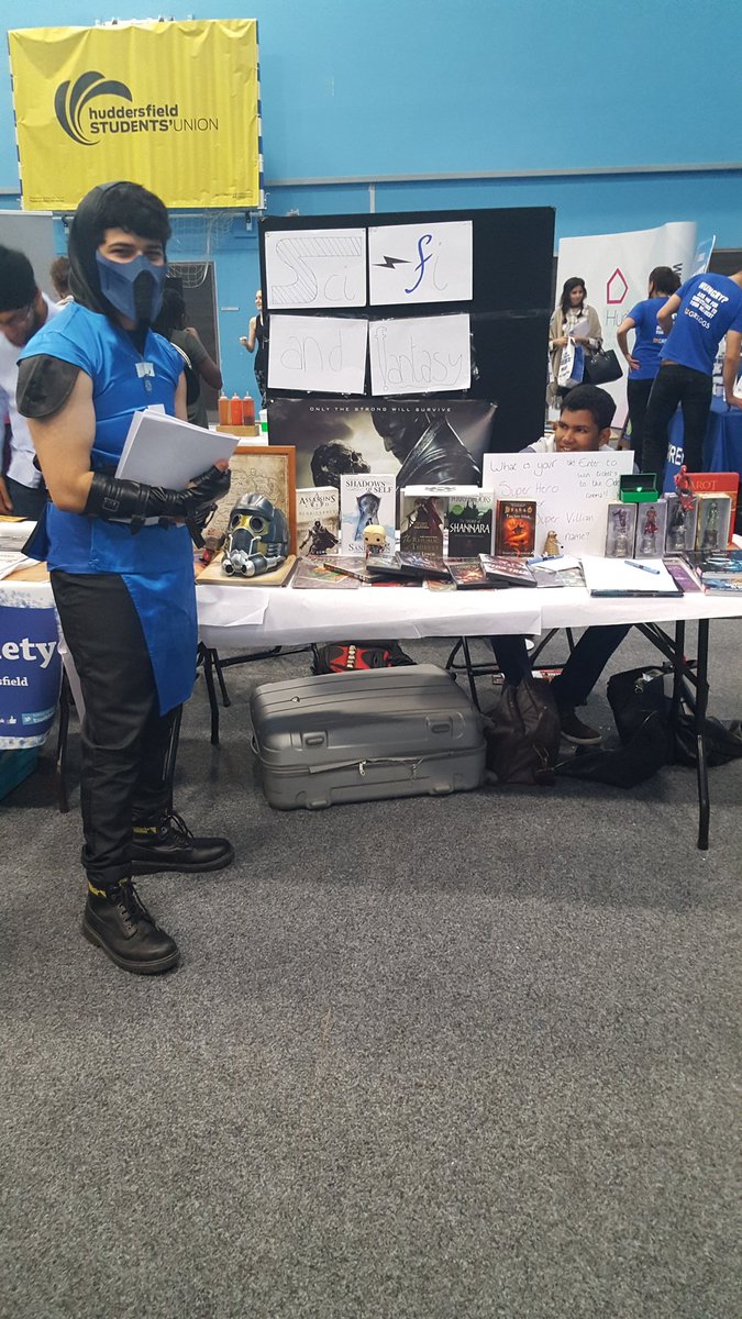 husffs's tweet photo. Sub-Zero is at our stall today! Come down and see is #HudFreshers @HuddersfieldSU https://t.co/zxgLJF6YX3