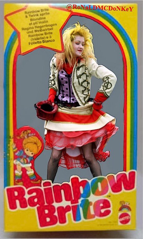 Ronaldmcdonkey1's tweet photo. @cyndilauper #cyndilauper @RainbowBriteNet #rainbow #brite https://t.co/Qj2iMNz7JU