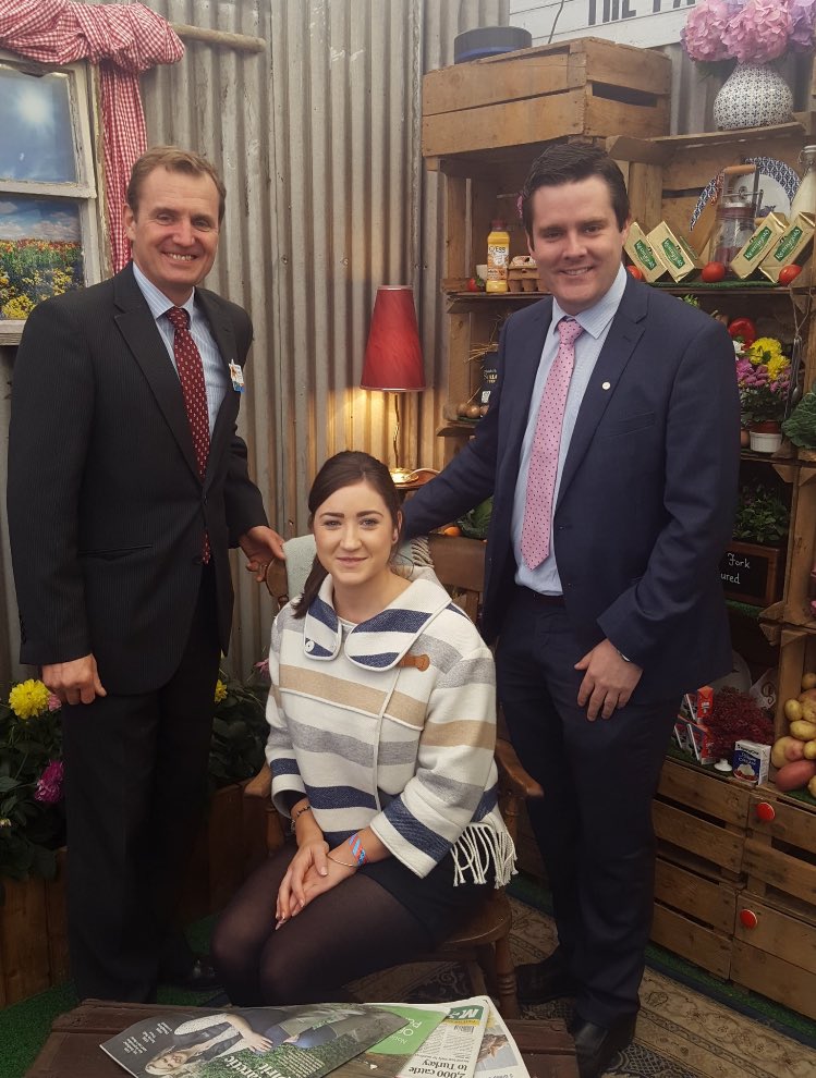 AgriAware's tweet photo. .@finan_sean @MacranaFeirme President dropped by to meet our new Executive Director @DeirdreOShea2 and Chairman Richard Moeran #Ploughing16 https://t.co/3ytIqU1Svm
