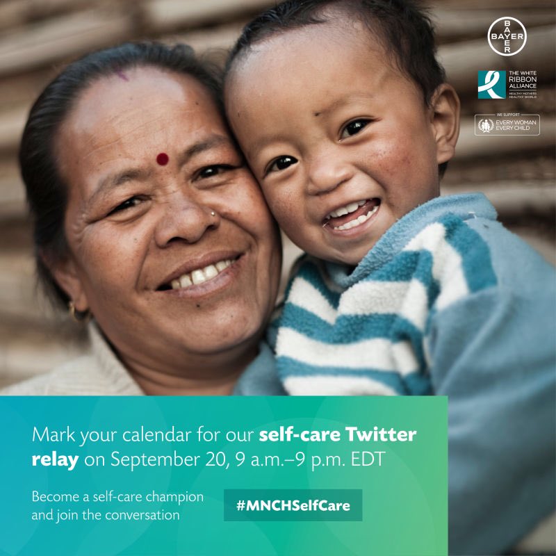 wangxufeng2016's tweet photo. Join the #MNCHSelfCare Twitter Relay on 9/20 to learn how we can improve the health of women &amp; children https://t.co/2FNMGDph0P