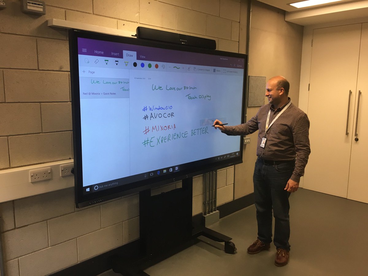 AvocorTech's tweet photo. Fantastic to see the brilliant @AvocorTech panel transforming the teaching spaces @guildhallschool with @Mixoria #differentbydesign https://t.co/o4QpRISvSY