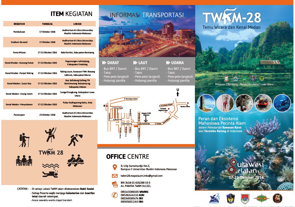 Telah dibuka Pendaftaran TWKM 28 <a href="/Makassar/">Makassar</a> mapalaptm.com/berita-1088-di… <a href="/Mapala_UI/">Mapala UI</a> <a href="/Mapala_UMI/">MAPALA UMI Makassar</a> <a href="/infogunung/">infogunung</a> <a href="/infobencana/">Media Center</a> @pasagmerapi <a href="/infopendaki/">infopendaki</a>