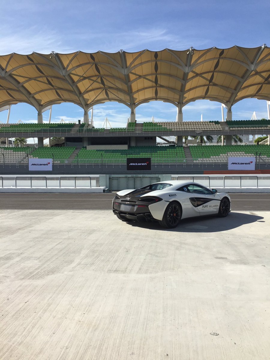 PureMcLaren's tweet photo. The #PureMcLaren team are out in Malaysia this week for some more on track action at the amazing @sepangcircuit https://t.co/1I26orFnxV
