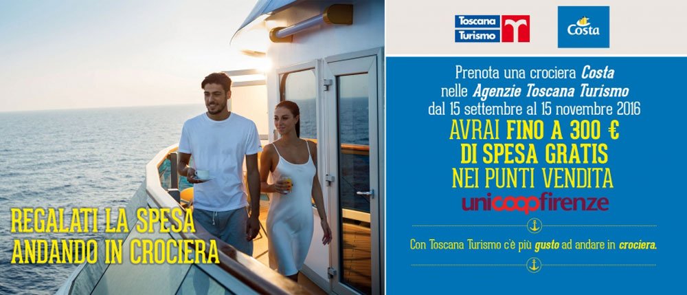 Ottieni fino a € 300 di spesa, se vai in #crociera con <a href="/ReporterViaggi/">Reporter Viaggi ✈</a> <a href="/ToscanaTurismo/">ToscanaTurismo</a> <a href="/costacrociere/">Costa Crociere</a> @unicoopfirenze