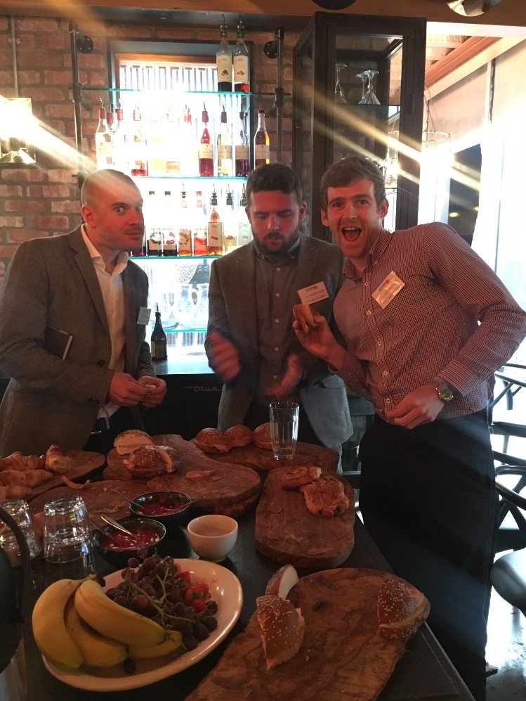 RachyPanda's tweet image. Our business development team making the most of the bacon butties :P @returnondigital