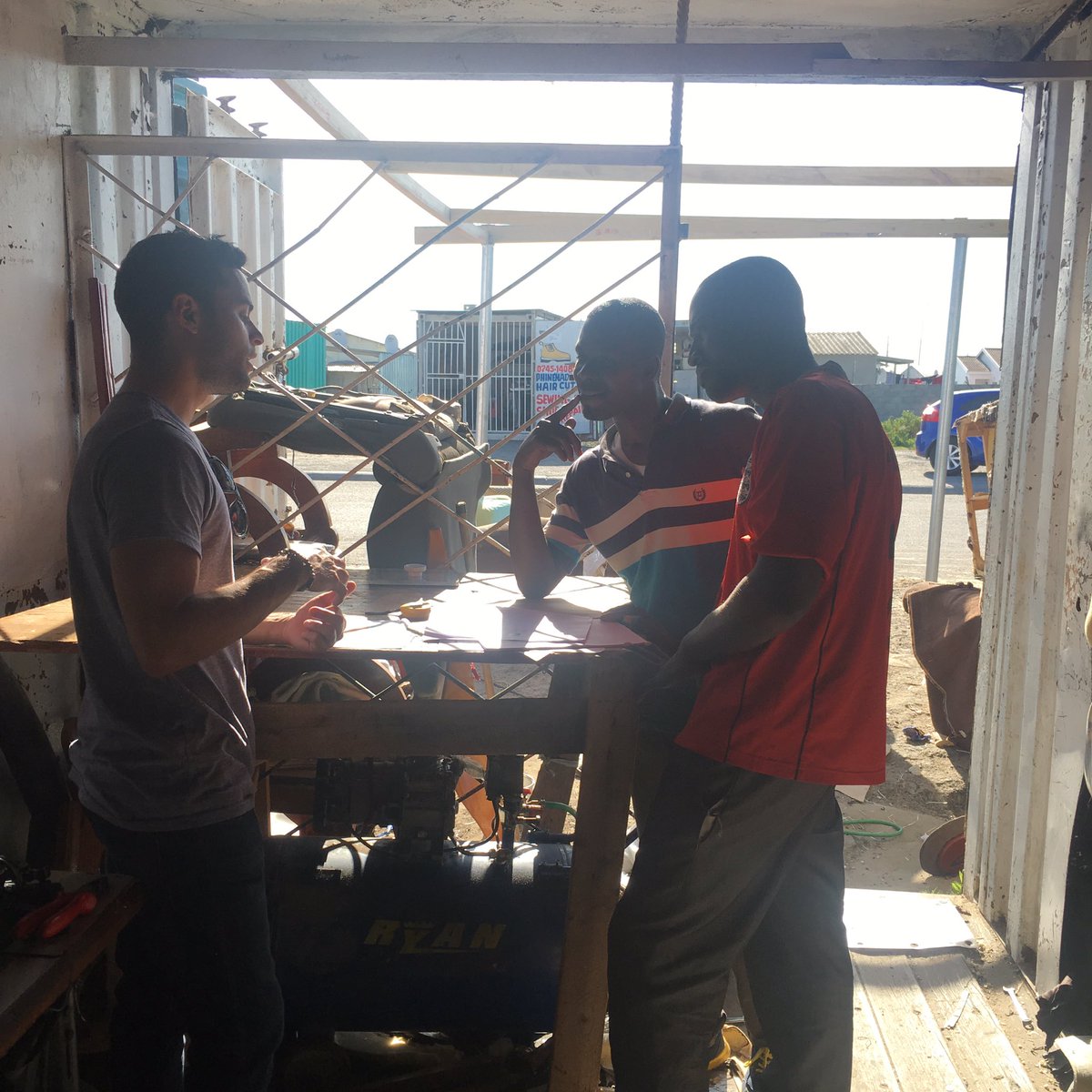 NewLeafChange's tweet image. Spent Tues. afternoon developing a business plan with Joshua and David for their upholstery business #mentor #entrepreneur #ngodevelopment