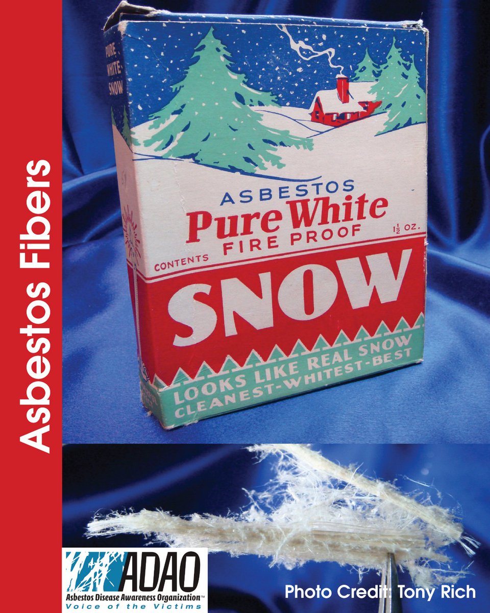 Linda_ADAO's tweet photo. ADAO See for Yourself PHOTO: #Asbestos fibers in vintage christmas tree snow kit by @asbestorama #TSCA #Mesothelioma https://t.co/Jo9735tXJH