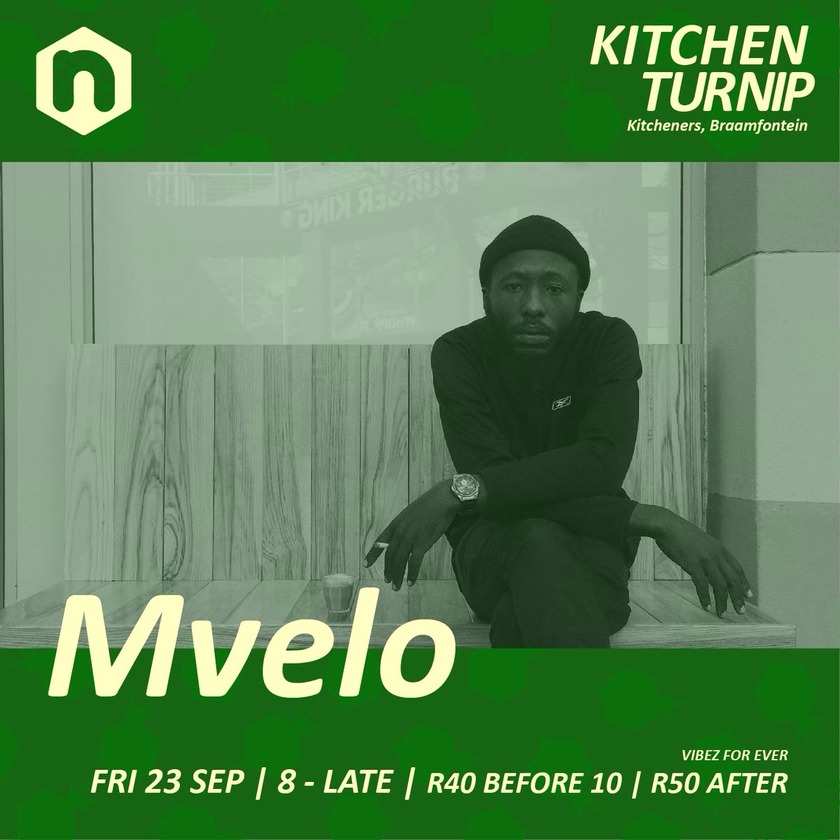 Next up on our #KitchenTurnip lineup is @howzit_mvelo Catch him this FRIDAY at <a href="/BarKitcheners/">KCB</a>