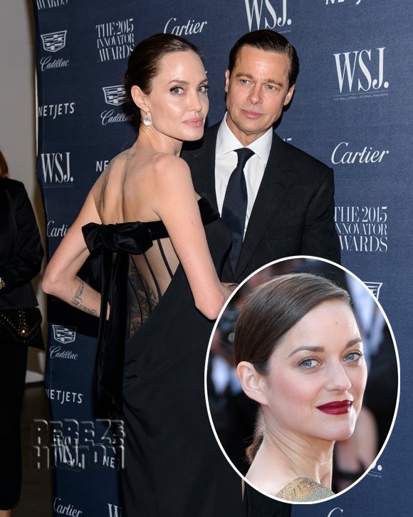 PerezHilton's tweet photo. Did #BradPitt cheat on #AngelinaJolie with #MarionCotillard??? https://t.co/GpK3QrlJqW #Brangelina https://t.co/XdjxEfAy08
