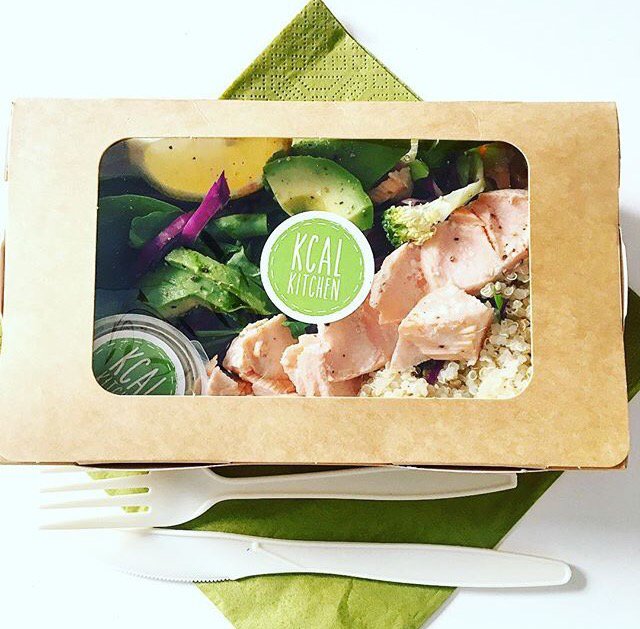 kcal_kitchen's tweet photo. No time to sit in? No worries. Why not try our takeaway Salmon Bowl #healthy https://t.co/it9ZYKtrHw