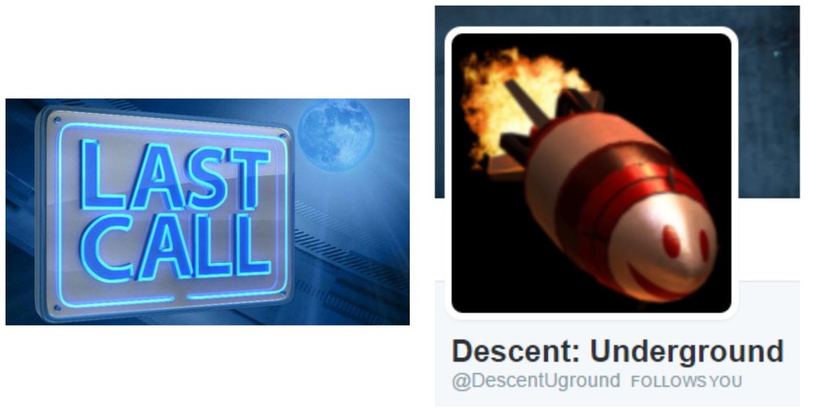 DescentUground's tweet photo. ***Last call***
Wednesday morning, our @DescentUground will shutdown. 
Follow us @DescStudios  

#gaming #pcgame https://t.co/x1TPXLA5ym