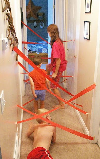 MTGOPMoms's tweet photo. Turn your hallway into a lazer field! Have your little spies navigate without touching the lazers :) https://t.co/SRqW6pdYzv