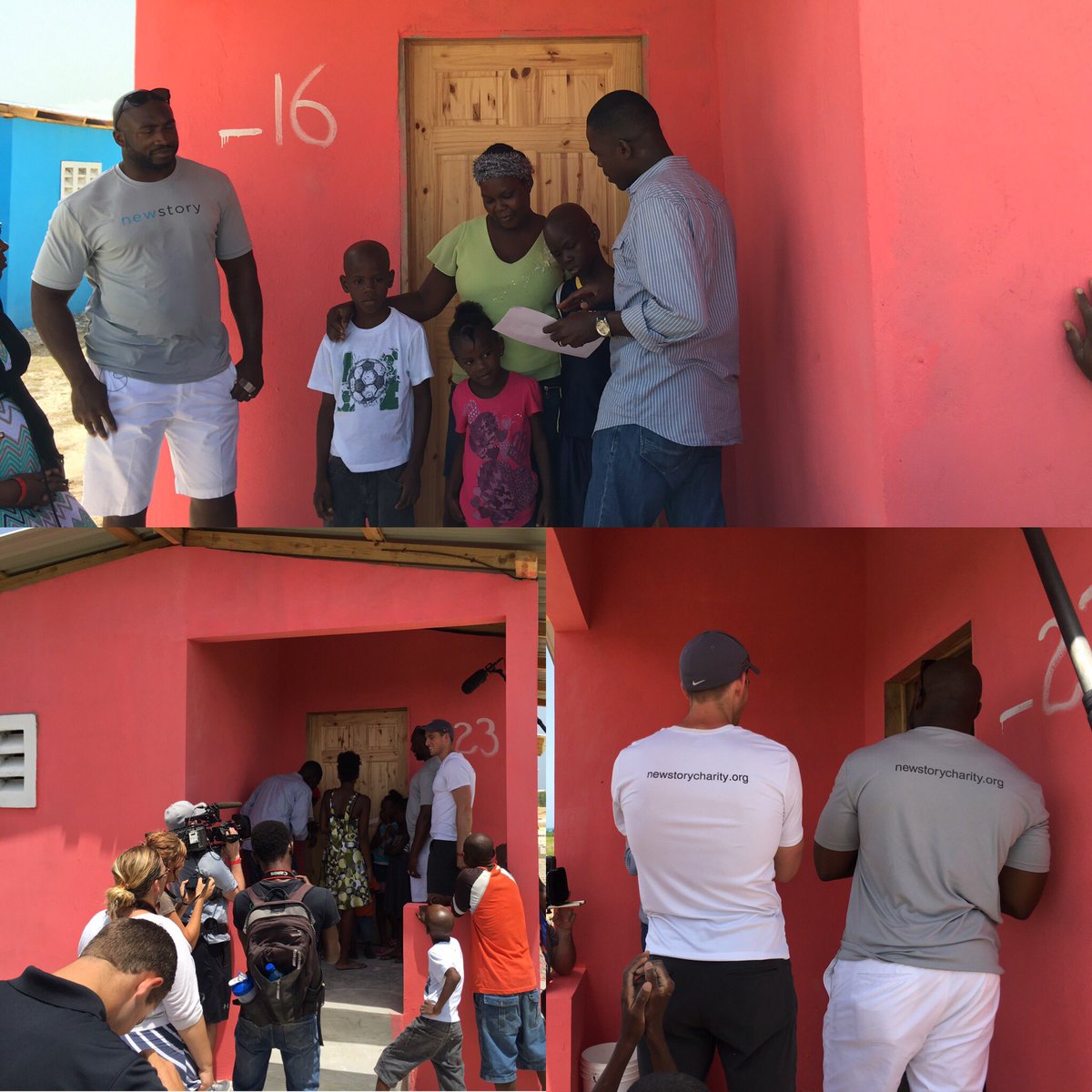 EKD92's tweet photo. Sharing some positivity on this Tuesday. More from my 🔨🏡offseason trip to Haiti w/ @RavensCommunity @NewStoryCharity https://t.co/NnSyYXbNTZ https://t.co/d1cGfqMwXG