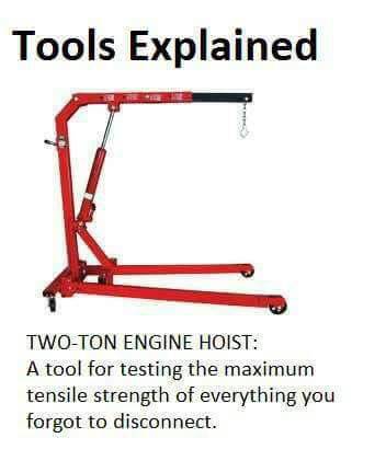 DIYauto_com's tweet image. This is always fun. How strong are those old connectors? #gearheadproblems