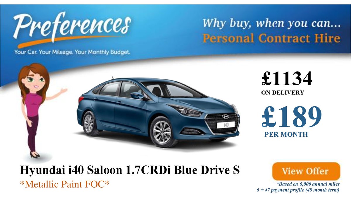 Your_Preference's tweet photo. One of our September offers! #Hyundai #YourCarYourMileageYourMonthlyBudget #yourpreference.co.uk https://t.co/eMumsMYTRN