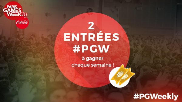 ParisGamesWeek's tweet photo. 🎁 #RT & #Follow pour tenter de gagner 2 entrées pour la #PGW ! RDV chaque semaine pour tenter votre chance ! #PGWeekly https://t.co/hV4UamCzyS