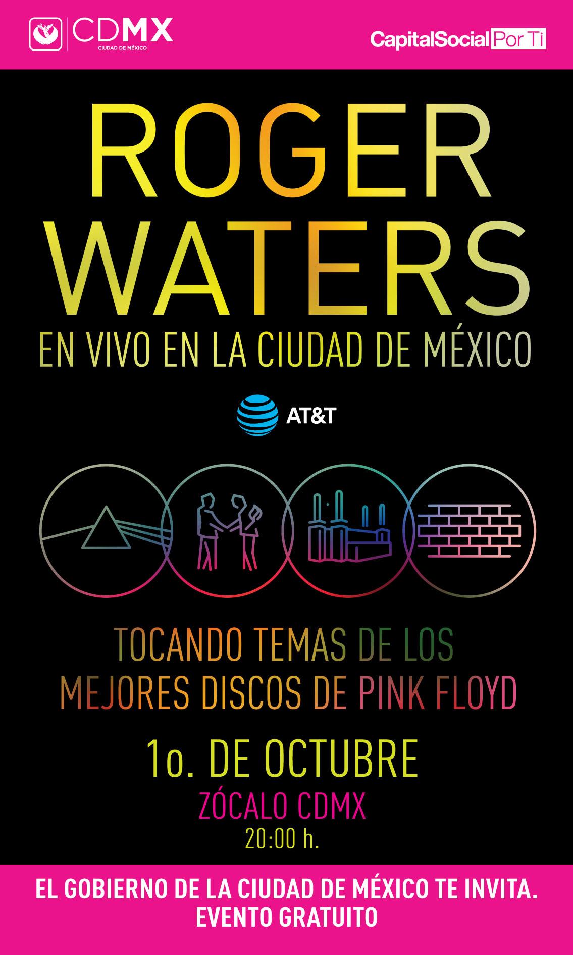 Roger Waters en el Zócalo de la CDMX