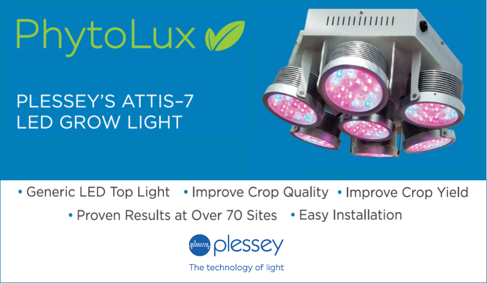 plesseysemicon's tweet image. Showcasing Plessey’s Attis-7 LED grow light at this year’s LED Professional Symposium show #Plessey #PhytoLux #Attis7 #GrowLight #LEDpro