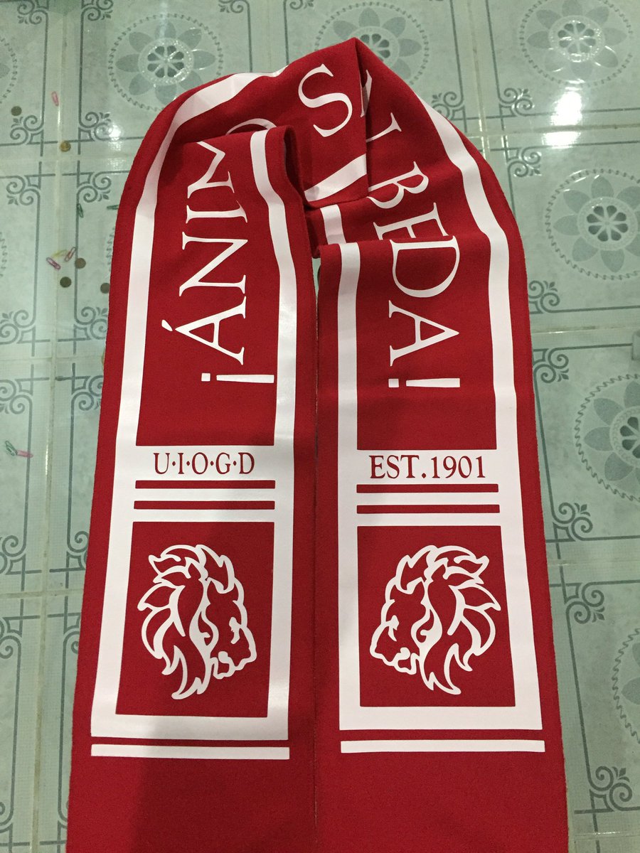 ablaze_clothing's tweet photo. Actual SBC Campus Scarf! Be loud and proud, grab yours now! #LikeNoOther #Ablaze #AnimoSBC https://t.co/JpWOdEn85Z