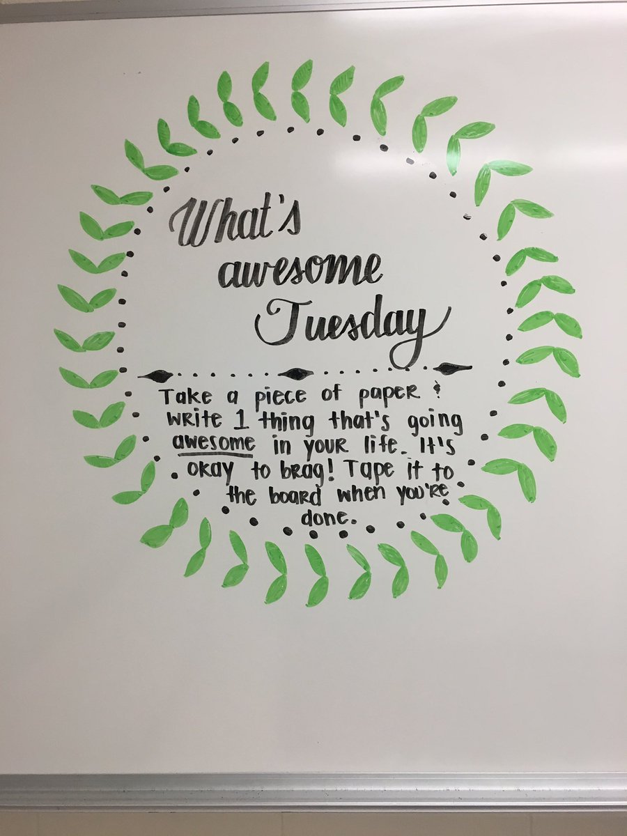 It's a What's Awesome Tuesday! <a href="/Edgewood112/">Edgewood Middle School</a>