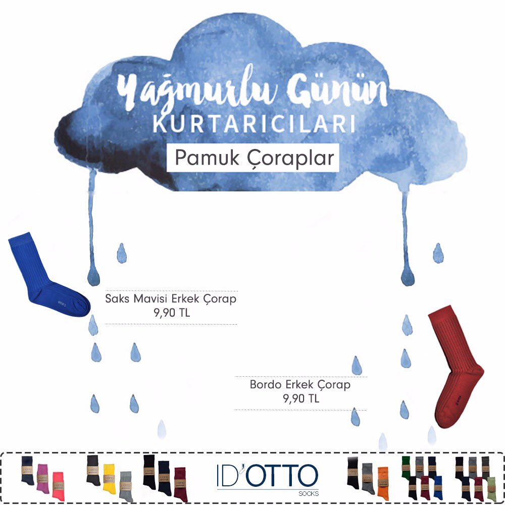 Sonbaharın gelmesiyle Yağmur taneleri düşmeye başladı. 
ID’OTTO Pamuk Özelliği ile Yağmurlu Günlerin Kurtarıcısı.
