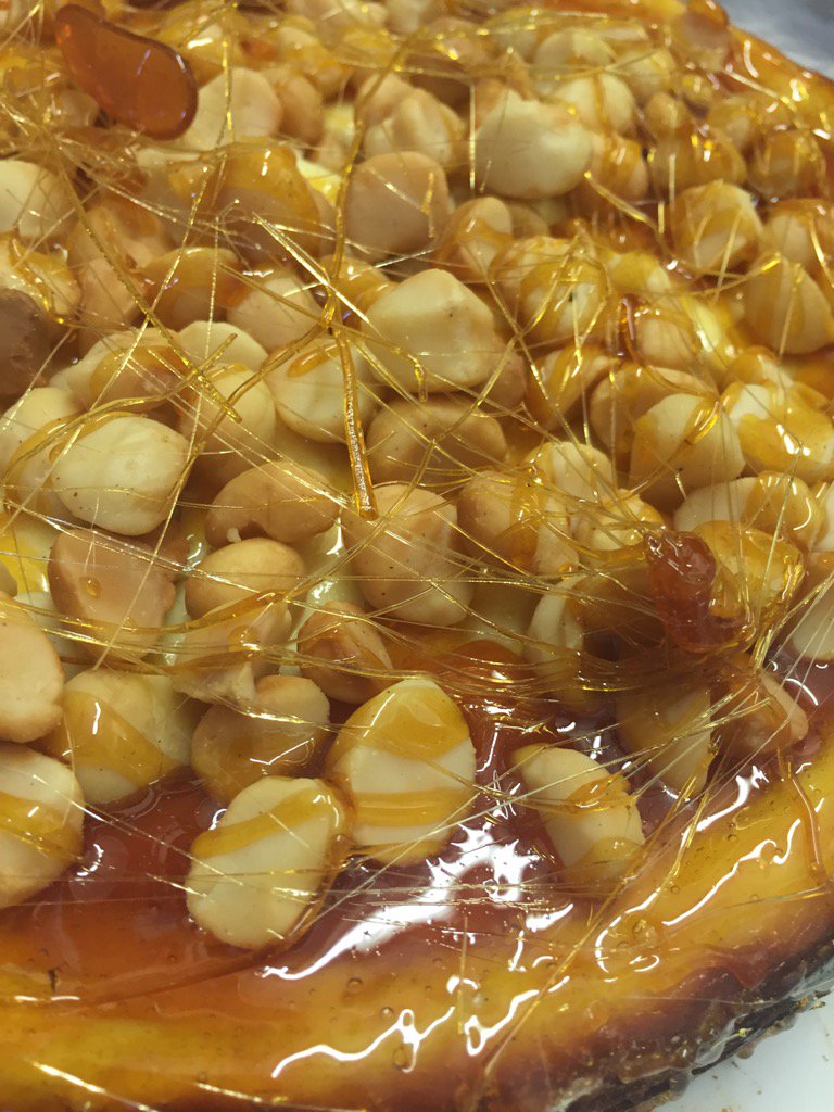 Caramel and macadamia cheesecake #alacarte