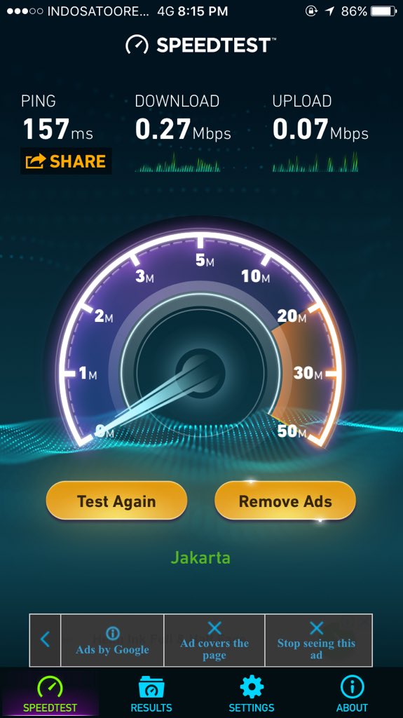 giTaRoni's tweet photo. @IndosatCare malam indosat, inikah yg disebut 4G versi indosat?? https://t.co/zbXOVc29cb