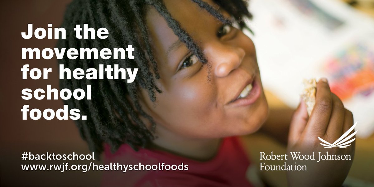 RWJF's tweet photo. New @USDA #schoolmeals standards give kids what they need for a healthy weight &amp; mind. https://t.co/IGDrtEewpy https://t.co/XGfumwO3nC