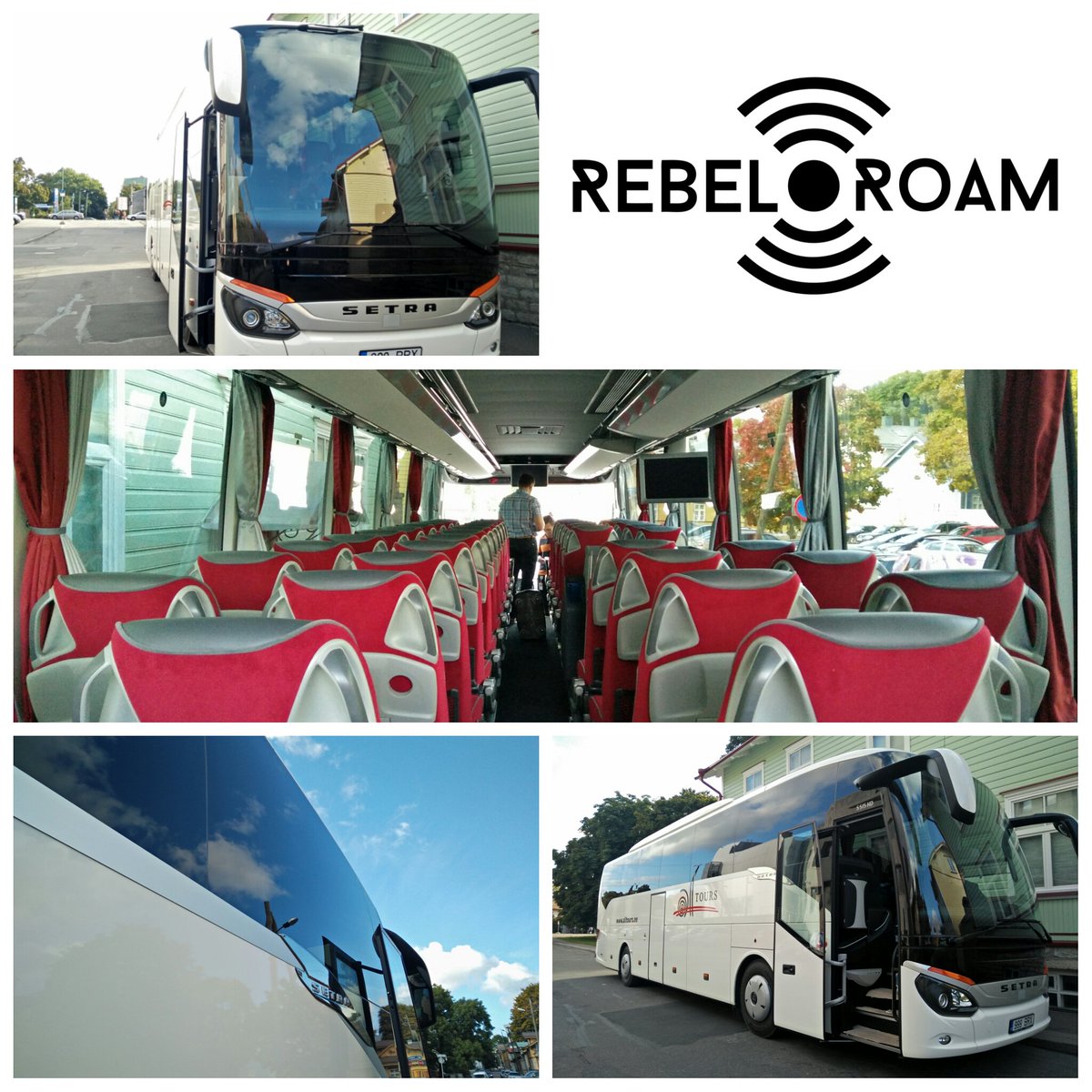 Today our CEO installed #passengerwifi to brand new Setra bus that drives in #Scnadinavia and #Baltics . #transportation #happy #passengers