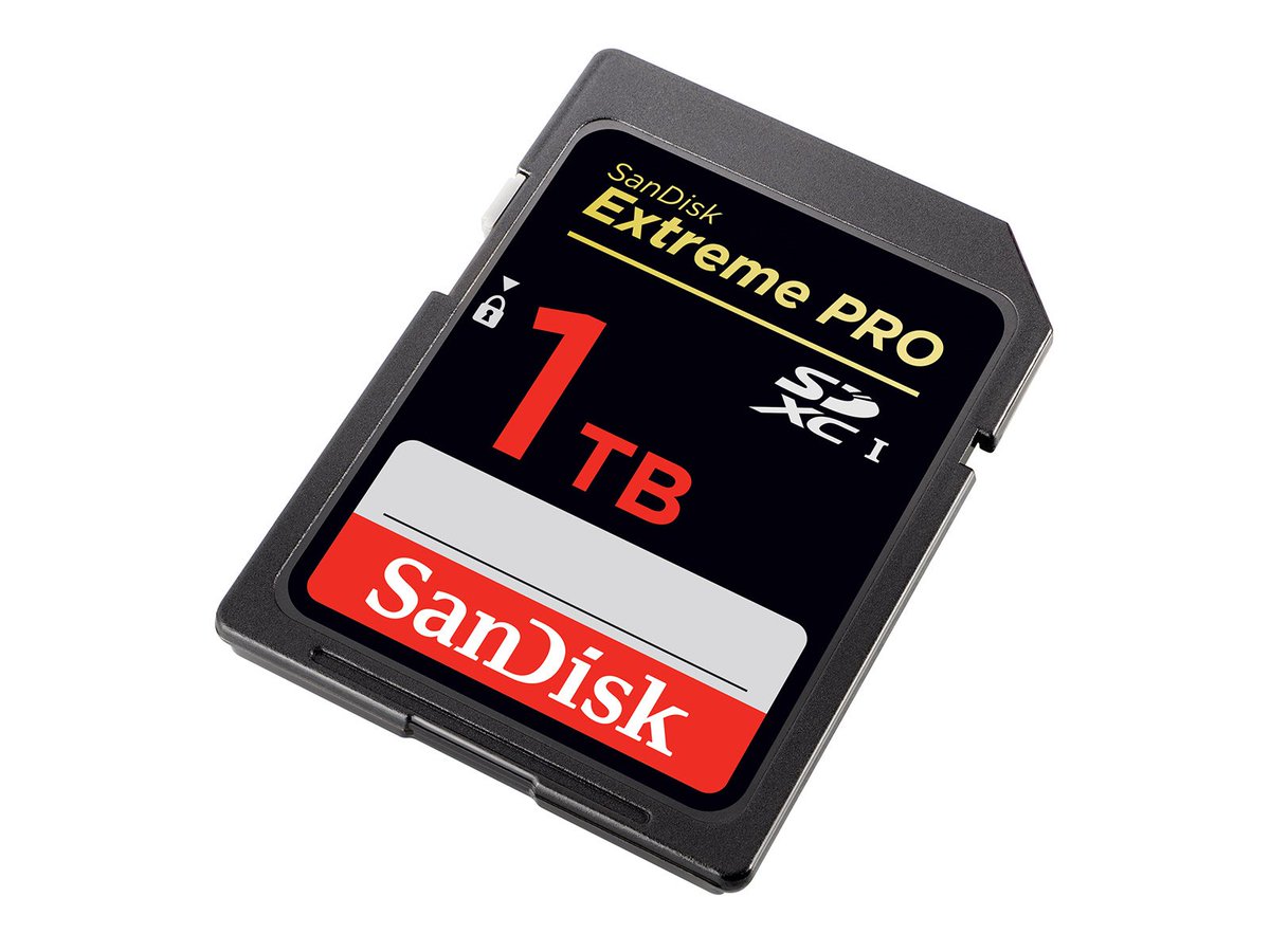 Purple_Fruit's tweet photo. #SanDisk outs the 'world's first' #1TB SD card! You know this one won't be cheap! 💰 https://t.co/YsnVnmxzKQ #TechNews https://t.co/qRK68sb0HH