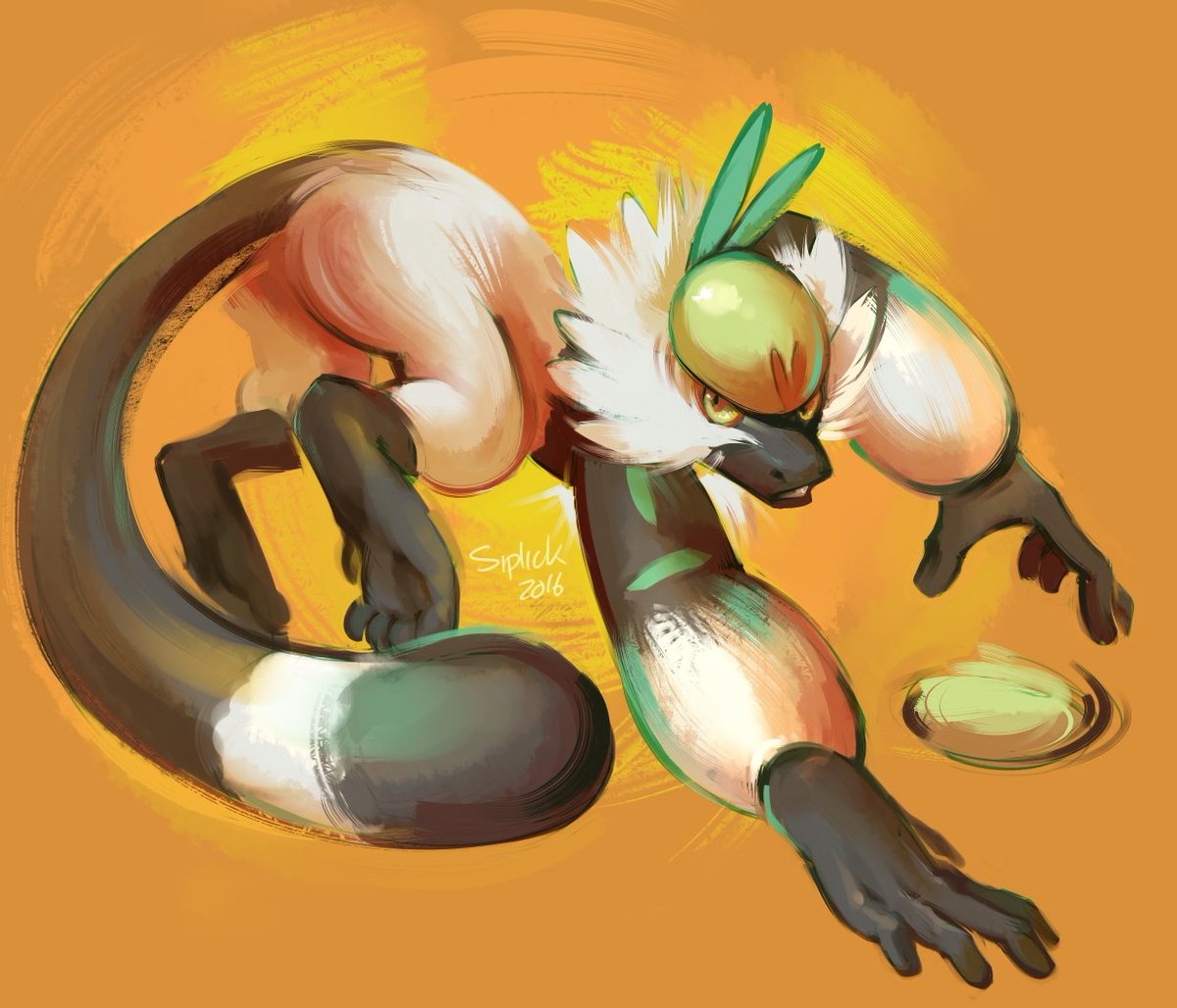 Siplick's tweet image. Pokémon Sun keeps getting the best version-exclusives, I love Passimian!!