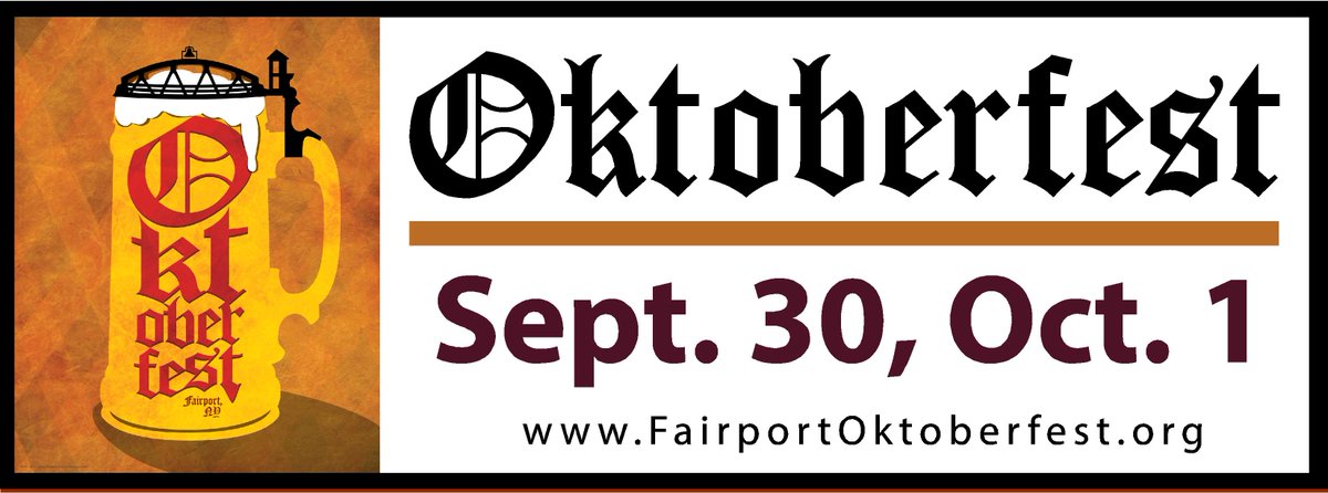 @FairportOktoberfest just 10 days away! Sponsorships still available! Info at fairportoktoberfest.org <a href="/eventbrite/">Eventbrite</a>