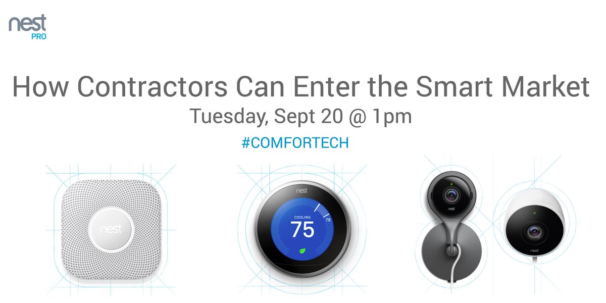 GeneLaNois's tweet photo. Come check out my @comfortechshow session to learn more about the #smarthome market with #Nest #comfortech #NestPro https://t.co/G3pVrz3NQ2 https://t.co/IekceIyvLN