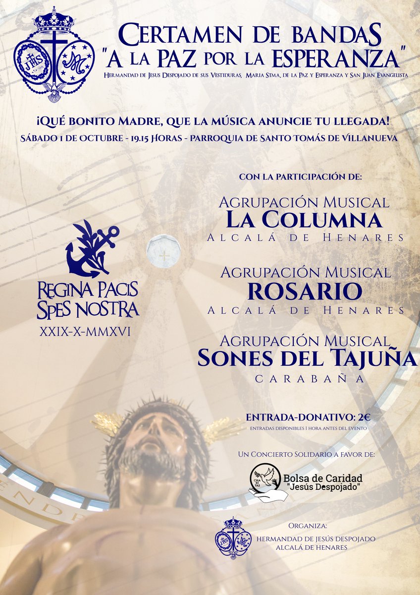 MUSICA | Certamen de Bandas "A la Paz por la Esperanza"

jesus-despojado.com/index.php/area…