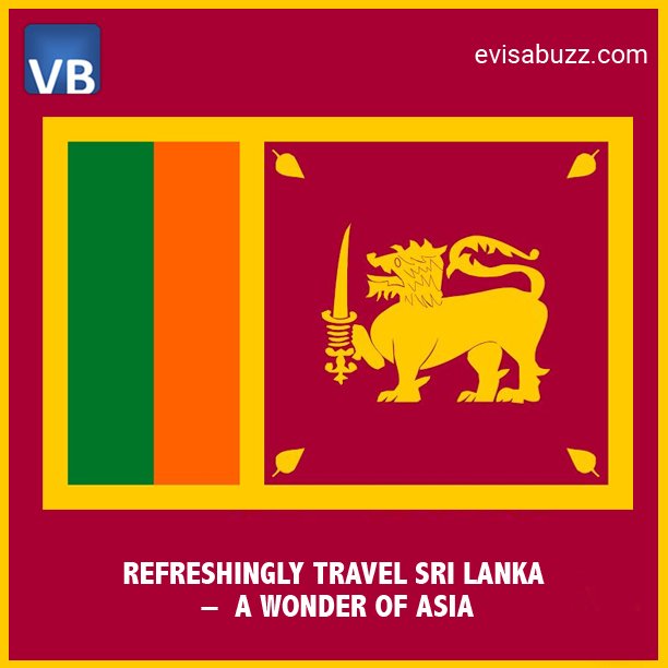 BuzzVisa's tweet photo. Refreshingly #Travel Sri-Lanka - A #Wonder of #Asia..!! Apply for Sri Lanka #Visa online @ https://t.co/Yx76sPrv1q #Evisabuzz #Passport https://t.co/ZjsBXBvlwf
