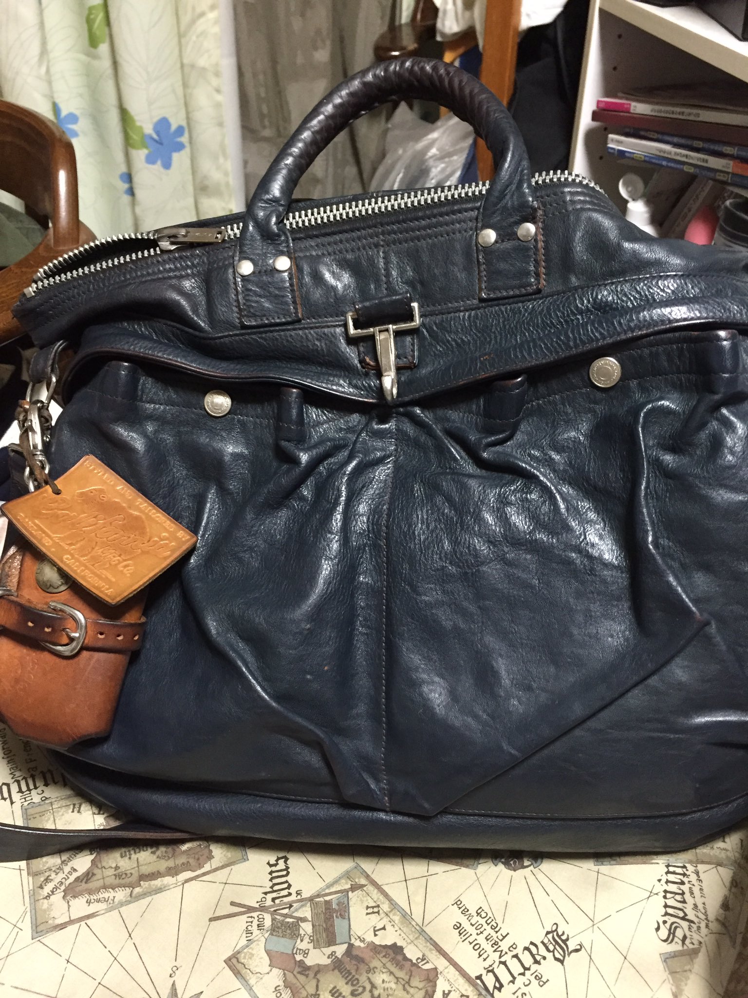 入手困難✨ レインボーカントリー ヘルメットバッグ 2way 茶芯 レザー