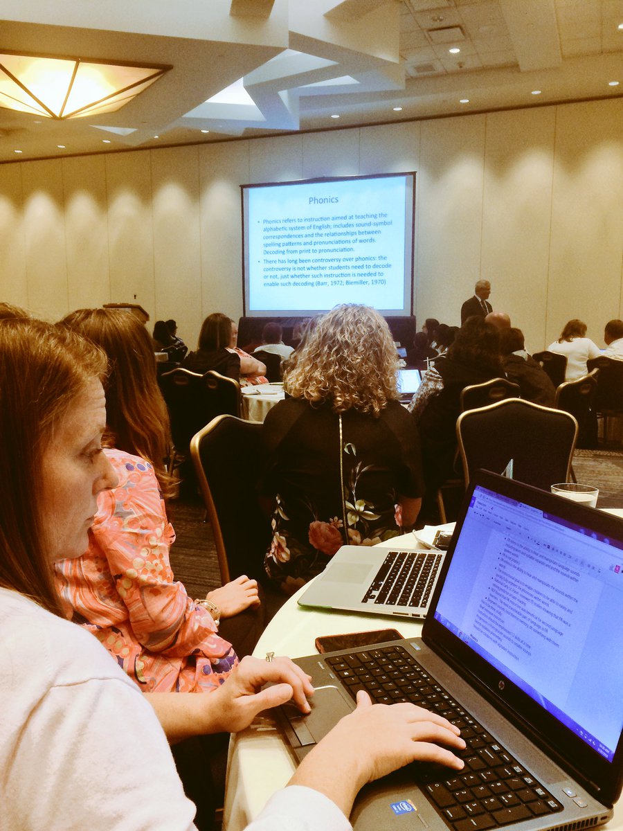 CandiceTeaches's tweet photo. ReadConn kickoff! Investigating the what, how, and how much of foundational reading instruction- Thanks @ReadingShanahan https://t.co/wMlUERGtUu