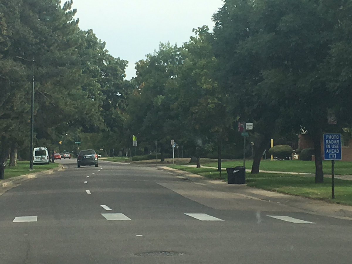 JHirsh5280's tweet photo. Just park it in the median across from the school because safety and revenue smh #cotraffic #doublefines https://t.co/hfS8QoNmZh