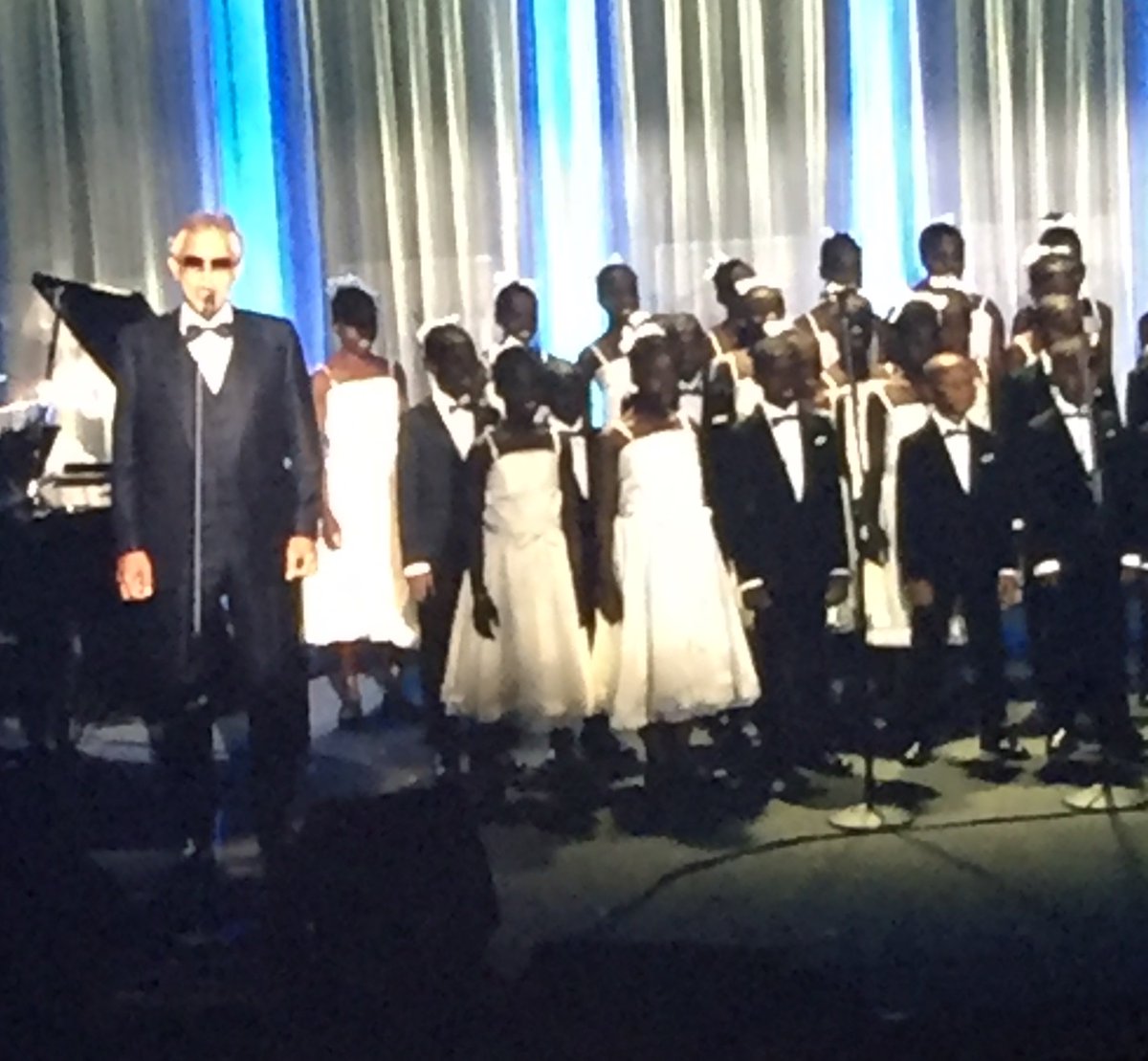 jacksonscott3's tweet photo. Andrea Bocelli and the Haiti Youth choir #CG2016 https://t.co/uencKwu3dy