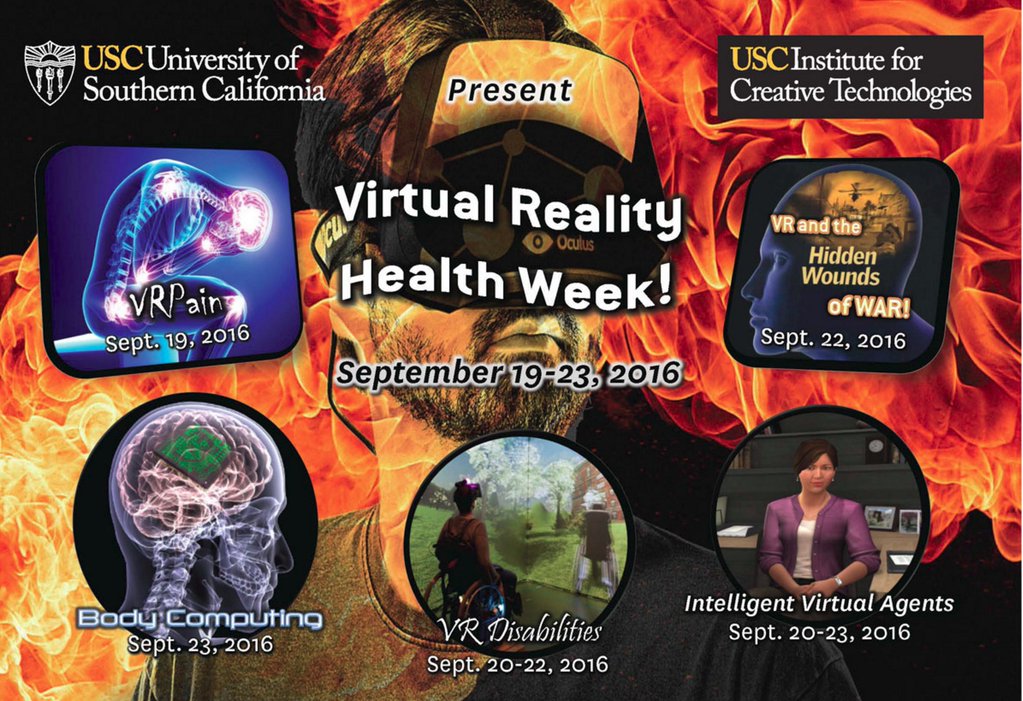 bordnick's tweet photo. Enjoyed presenting at VR Health Week Thanks @WalterGreenleaf @SkipRizzoVR @bailenson @StanfordVR  #VRpain #DWTM #VR https://t.co/TGCaGfV2eW