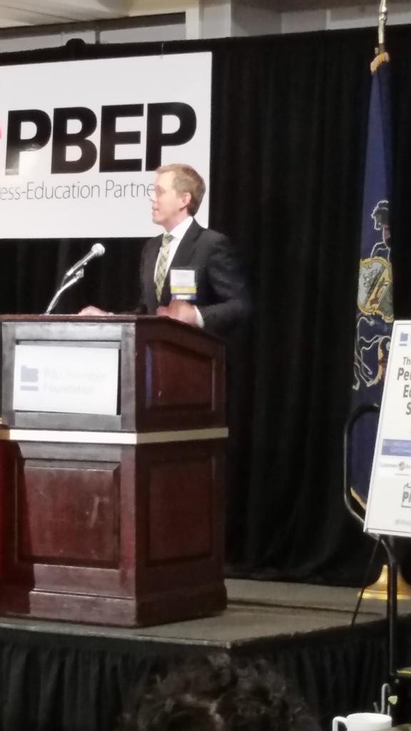 PAChamber's tweet photo. Next up @AP_Trevor, senior VP of the College Board, discusses how to challenge students to be their best #PaEdSummit https://t.co/0G0Ico2PlZ